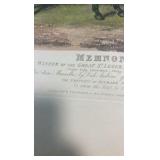 late 1800s memnon horse racing etching