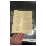 1951 Saratoga race program