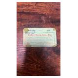 1938-1940 Pinkerton national detective agency employee I.d. cards for famous race tracks