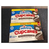 2 Family Packs Of Hostess Cupcakes