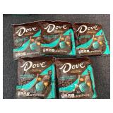 5 Bags Of Dove Promises - Dark Chocolate And Caramel