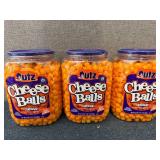 3 Containters Of Utz Cheese Balls