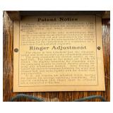 Antique Oak Wall Phone With All Components