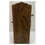 Antique Oak Wall Phone With All Components