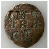 Very Old CIVIL WAR Coin Stamped With Soldiers Initials