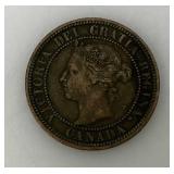 1882, 1884 & 1888 Canada One Cent Queen Victoria Coins Great Condition