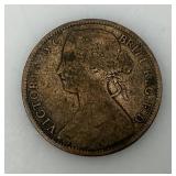 1861 British Victoria Penny