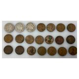 Misc. Buffalo Head Nickels And Wheat Pennies