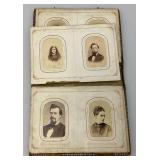 Antique Photo Album With Antique Photos & Some Tin Types