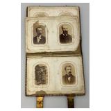 Antique Photo Album With Antique Photos & Some Tin Types