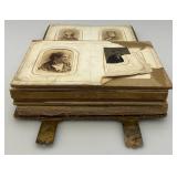 Antique Photo Album With Antique Photos & Some Tin Types