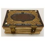 Antique Photo Album With Antique Photos & Some Tin Types