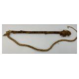 RARE Collectors Antique Early 19Th Century Lacebark Whip