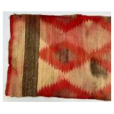 Vintage Woven Navajo Saddle Blanket 21" x 39 1/2"