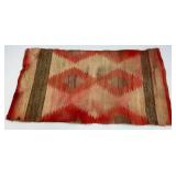 Vintage Woven Navajo Saddle Blanket 21" x 39 1/2"