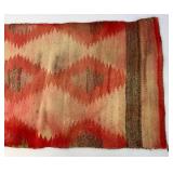 Vintage Woven Navajo Saddle Blanket 21" x 39 1/2"