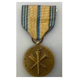 Vintage Military Metals One With Ribbon And One In Original Box & More