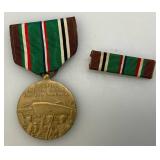 Vintage Military Metals One With Ribbon And One In Original Box & More