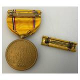 Vintage Military Metals With Ribbons In Original Box & More