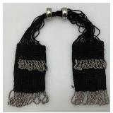 Victorian Hand Knit Crocheted And Beaded Miser