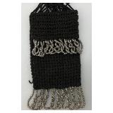 Victorian Hand Knit Crocheted And Beaded Miser