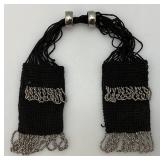 Victorian Hand Knit Crocheted And Beaded Miser