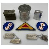 US WWII 7TH Army Patch And More