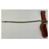 Vintage MASONIC Knights Templar Sword Clasp, Chain, Buckle And Belt