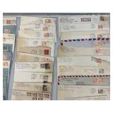 Misc. Postcards And Envelopes And Stamps