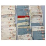 Misc. Postcards And Envelopes And Stamps