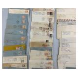 Misc. Postcards And Envelopes And Stamps
