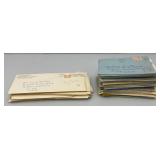 Misc. Postcards And Envelopes And Stamps