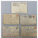 Misc. Postcards And Envelopes And Stamps