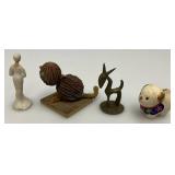 Misc. Vintage Items Including ERPHILA Dog Statues Made In Germany And More