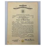 Misc. Military Certificates And Photos