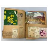 Vintage Scrap Book With Vintage Valentines And More