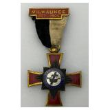 1905 MILWAUKEE Grand Commandery Wisconsin Medal