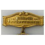 Antique 1913 MASONIC Fiftieth Anniversary Wisconsin Cosistory Valley Milwaukee Pin