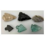 Misc. Glass & Stone Arrow Heads