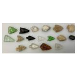 Misc. Glass & Stone Arrow Heads