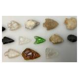 Misc. Glass & Stone Arrow Heads