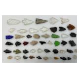 Misc. Glass & Stone Arrow Heads