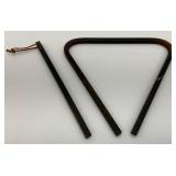 Antique Cast Iron Dinner Triangle 12"