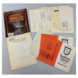 Vintage Minnesota Scrap Book With Misc. Minnesota Items