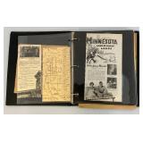 Vintage Minnesota Scrap Book With Misc. Minnesota Items