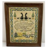 Antique Needle Point, Framed Items And More