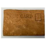 Very Old Antique Leather Post Cards Most With Old Stamps