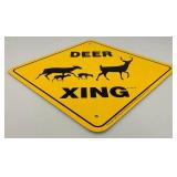 DEER XING Sign 12"