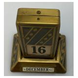Vintage JE Mercott Perpetual Desk Calendar