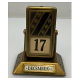 Vintage JE Mercott Perpetual Desk Calendar